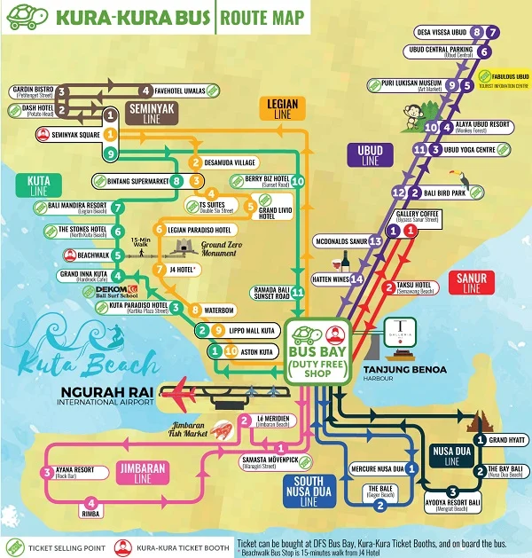 Informasi Rute Bus Wisata yang Mengunjungi Semua Destinasi Utama di Bali